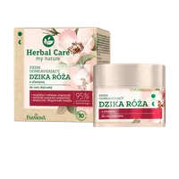 Herbal Care krem odmładzający do twarzy z dziką różą i elastyną, 50 ml
