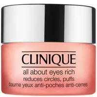 Clinique All About Eyes Rich Cream bogaty krem redukujący sińce pod oczami opuchliznę oraz linie i drobne zmarszczki, 15 ml