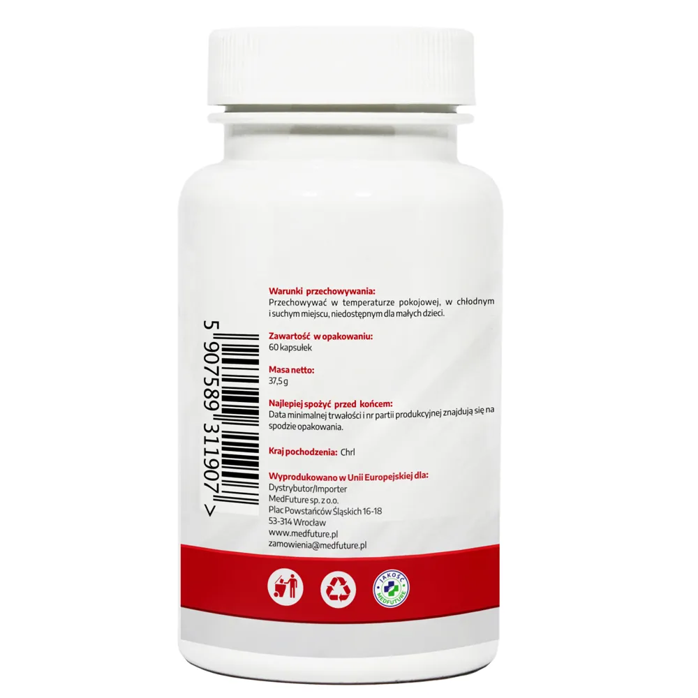MedFuture  NAC N-acetylo-L-cysteina 500 mg, 60 kapsułek 