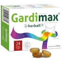 Gardimax Herball, 24 pastylki do ssania o smaku malinowy,