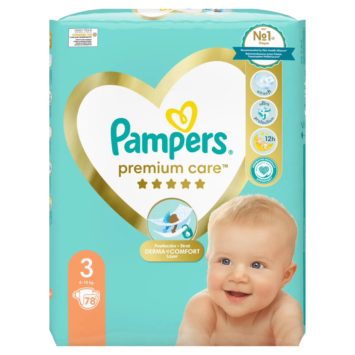 Pampers Premium Care pieluszki rozmiar 3 midi (6-10 kg), 78 szt.