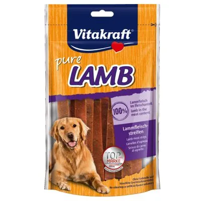 Vitakraft Lamb Paski z jagnięciną, przysmak dla psa, 80 g