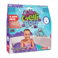 Zimpli Kids Glitter Gelli Baff Magiczny proszek do kąpieli Fioletowy i Błękitny, 620 g