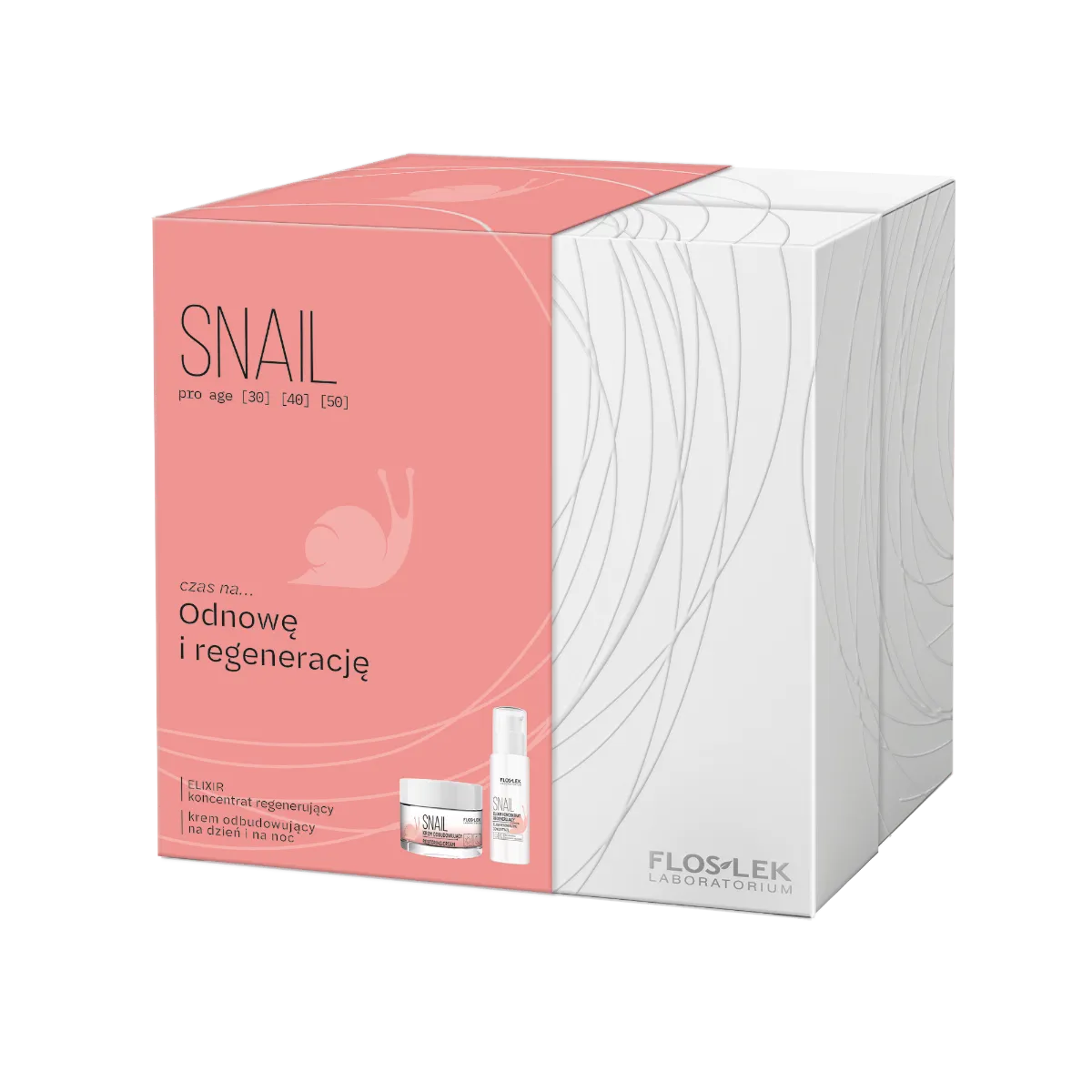 Floslek SNAIL zestaw kosmetyków dla kobiet, 30 ml + 50 ml