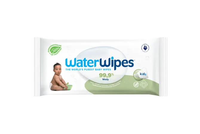 WaterWipes Soapberry, chusteczki nasączane wodą dla noworodków, 60 sztuk