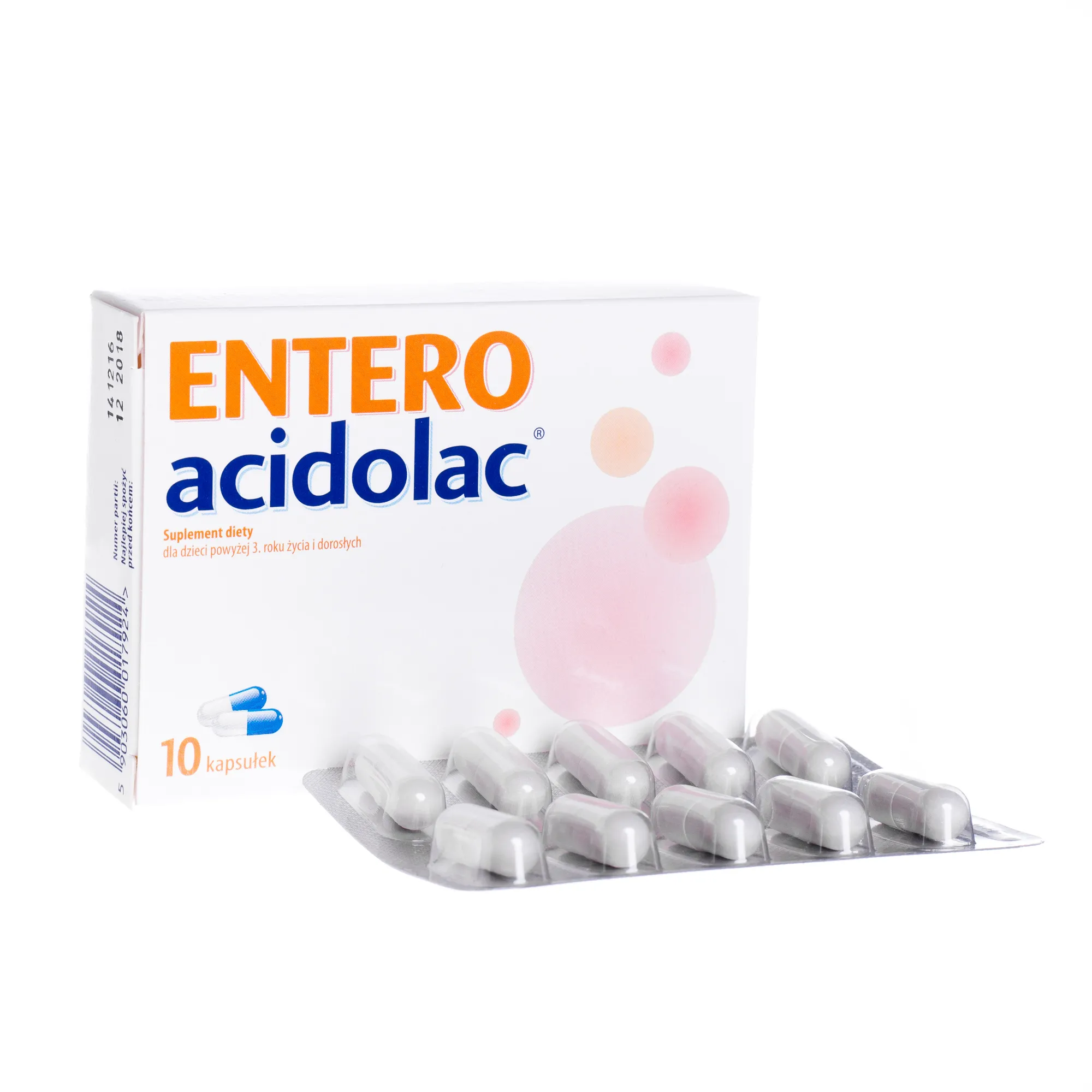 ENTERO acidolac, suplement diety, 10 kapsułek