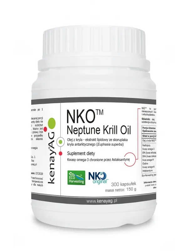 KenayAG, NKO Neptun Krill Oil, suplement diety, 300 kapsułek