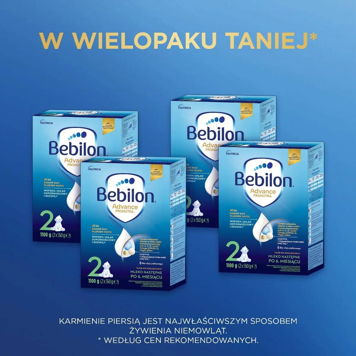Bebilon 2 Pronutra Advance, mleko następne po 6. miesiącu 1100 g 