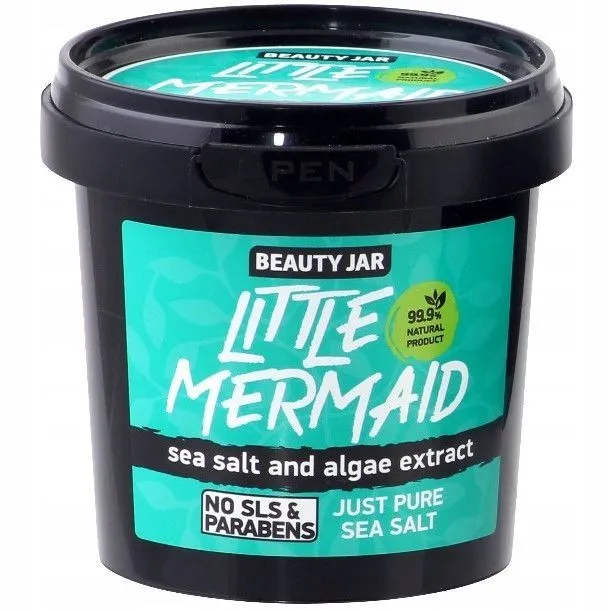 Beauty Jar Little Mermaid sól do kąpieli z ekstraktem z alg, 200 g. Data ważności 31.05.2023