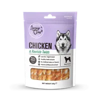 Jerky Time Chicken Rawhide Twists wapienne pałeczki z mięsem z kurczaka przysmak dla psa, 80 g