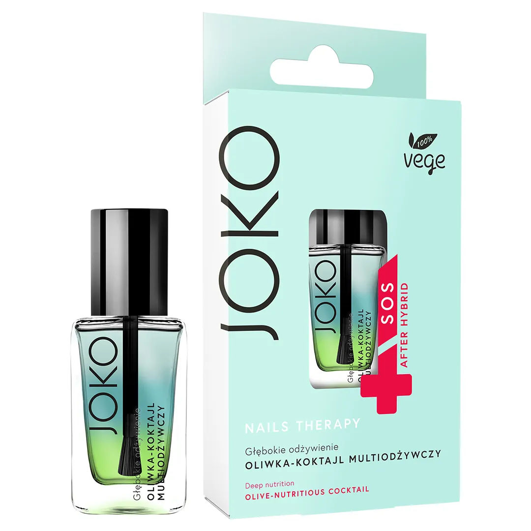 Joko Nails Therapy odżywka do paznokci, oliwka – koktajl multiodżywczy, 11 ml