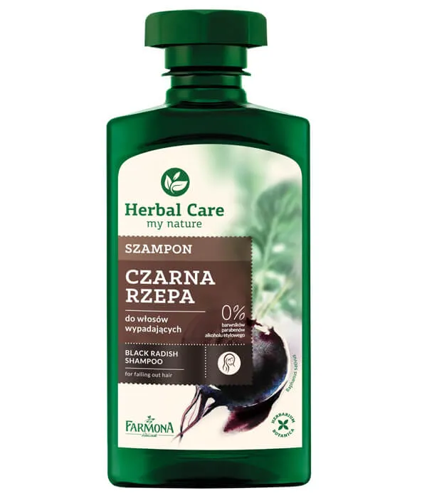 Herbal Care szampon do włosów wypadających Czarna rzepa, 330 ml 