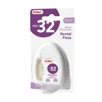 Pro32 Dental Floss Waxed With fluoride Dr.Max, nić dentystyczna, 50 m, 1 sztuka
