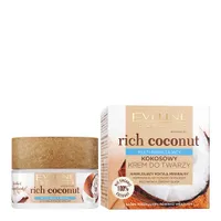 Eveline Cosmetics Rich Coconut multi-nawilżający kokosowy krem do twarzy, 50 ml