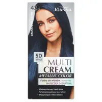 Joanna Multi Cream Metallic Color farba do włosów, granatowa czerń 42.5, 1 szt.