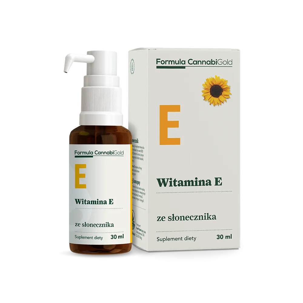 CannabiGold Formula, Witamina E ze słonecznika, suplement diety, 30 ml