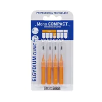 Elgydium Clinic Mono Compact szczoteczka międzyzębowa ISO 3 1,2 mm pomarańczowa, 4 szt.