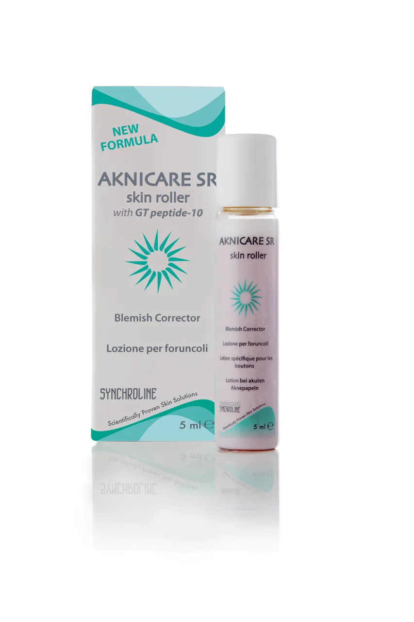 Synchroline Aknicare SR Skin Roller, płyn zapobiegający powstawaniu zaskórników, 5 ml