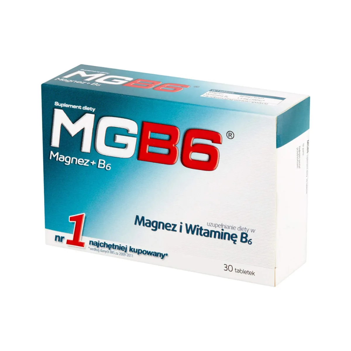 MGB6, suplement diety, 30 tabletek