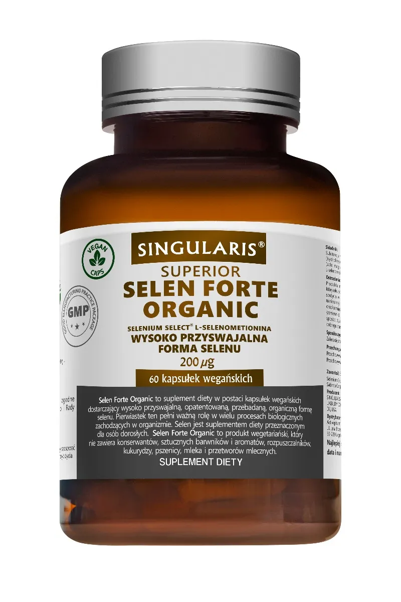 Singularis Superior Selen Forte Organic, suplement diety, 60 kapsułek