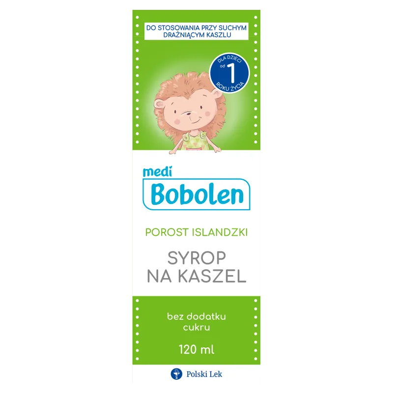 Bobolen Porost Islandzki, syrop na kaszel, 120 ml 