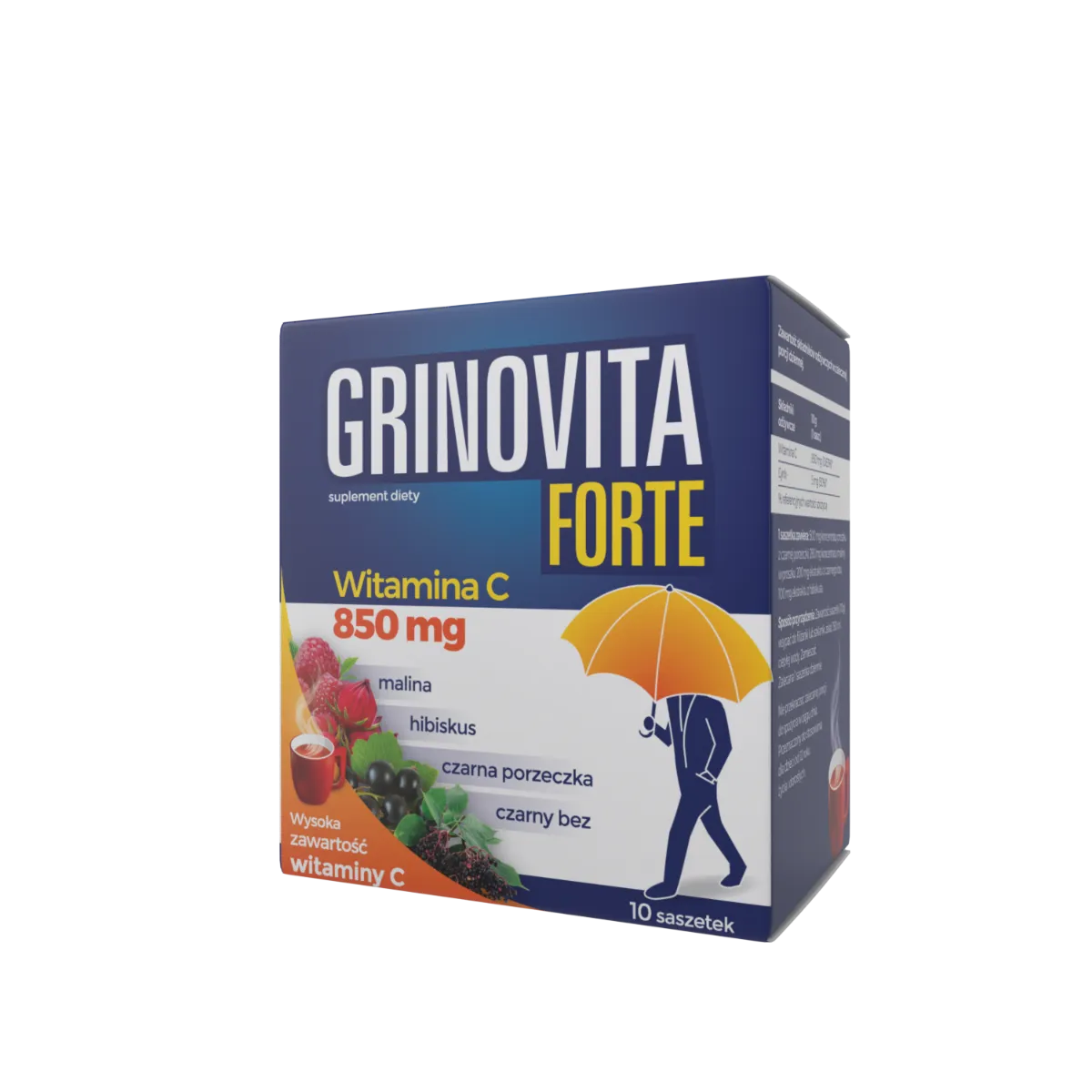 Grinovita Forte, suplement diety, 10 saszetek 