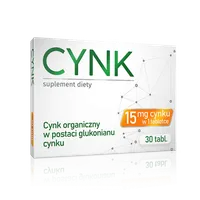 Cynk, suplement diety, 30 tabletek