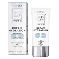 Flos-Lek Skin Care Expert Sphere 3D, Dream Hydration, nocna maska głęboko nawilżająca z kwasem hialuronowym, 50 ml