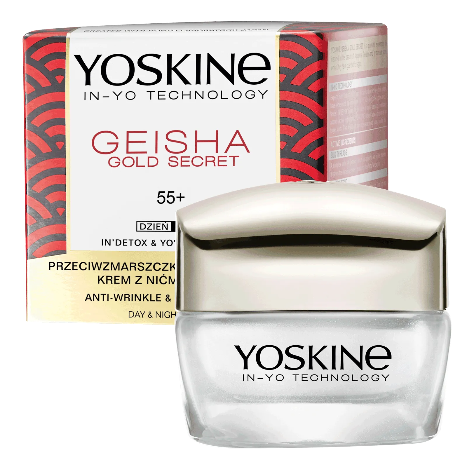 Yoskine Geisha Gold Secret krem na dzień i na noc 55+, 50 ml