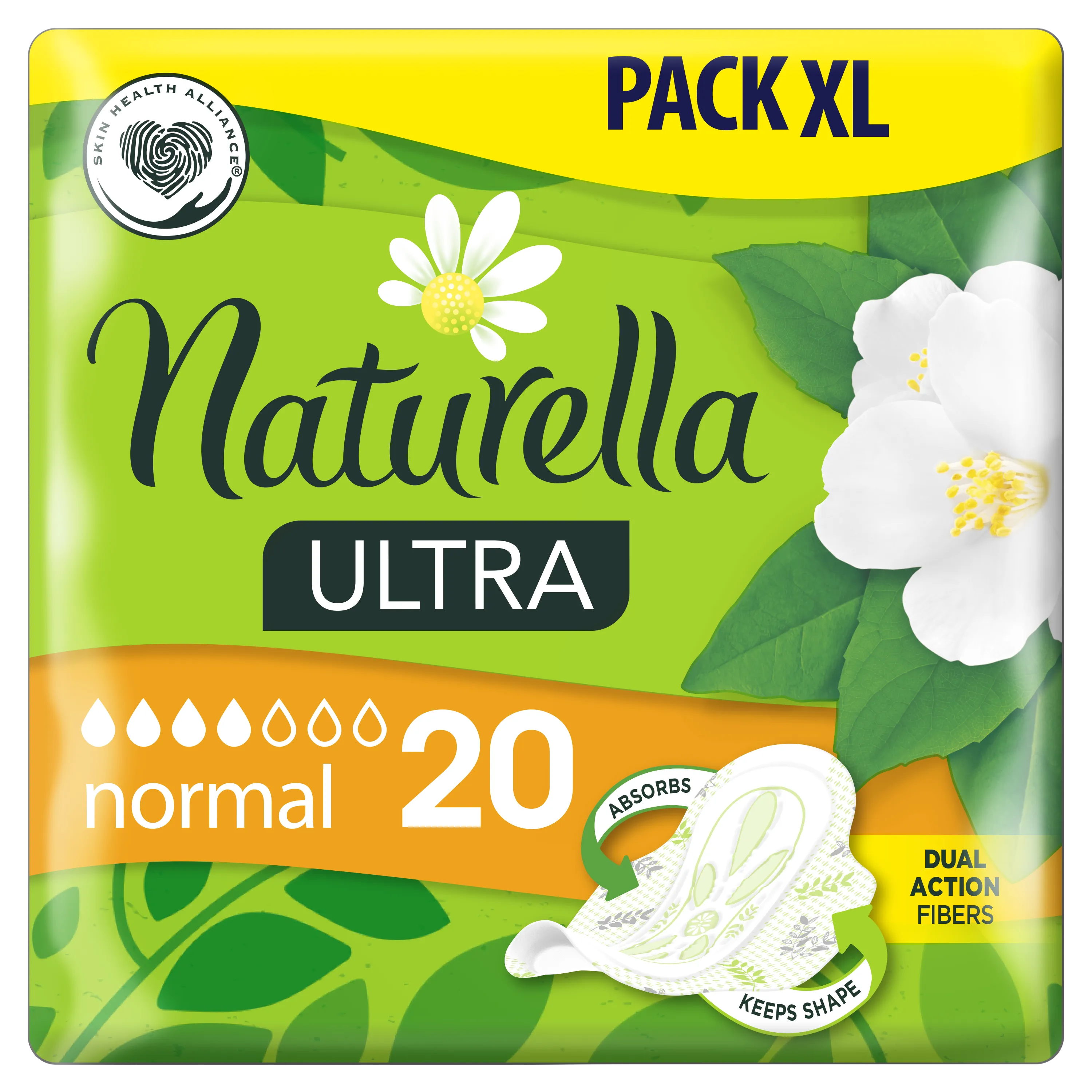 Naturella Ultra Normal podpaski ze skrzydełkami Zielona herbata, 20 szt.