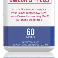 NoblePharma Omega 3 Plus, suplement diety, 60 kapsułek