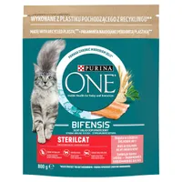Purina ONE Sterilcat Catsalomon&Wheat, karma dla kotów, 800 g