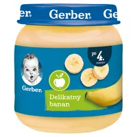 Gerber Deser Delikatny banan dla niemowląt powyżej 4 miesiąca, 125 g