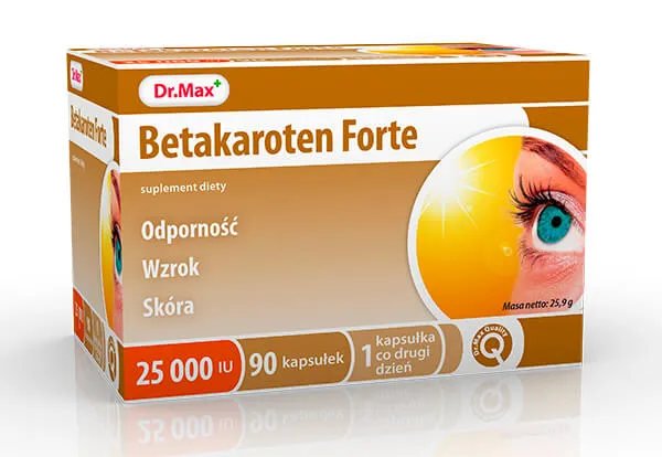 Betakaroten Forte Dr.Max, suplement diety, 90 kapsułek