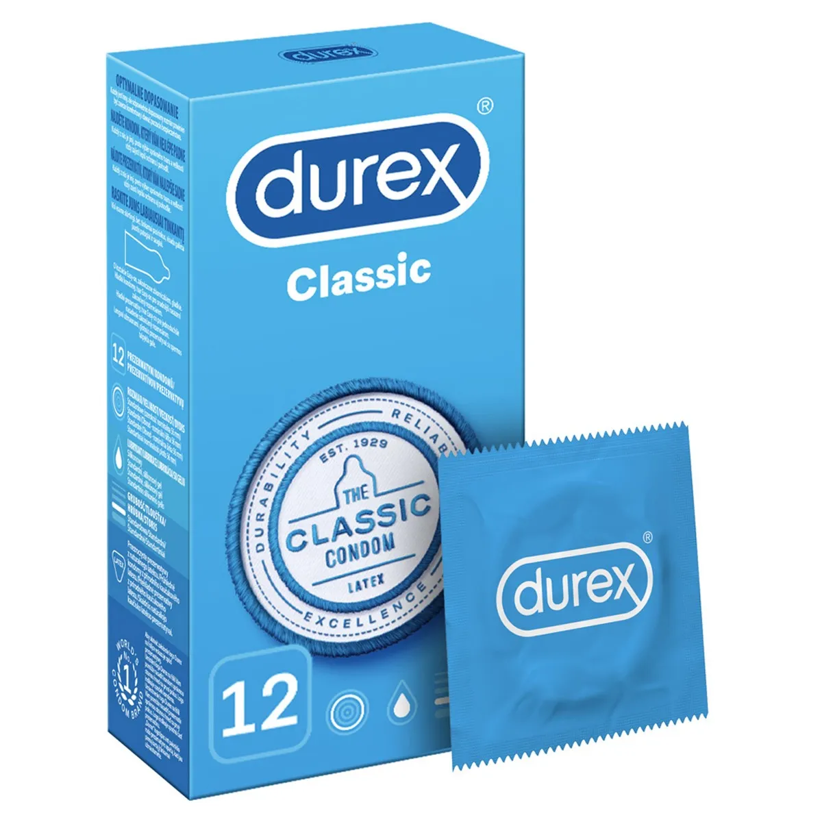 Prezerwatywy Durex Classic, 12 szt. 