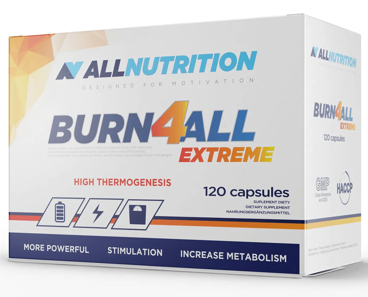 Allnutrition Burn4all Extreme, suplement diety, 120 kapsułek