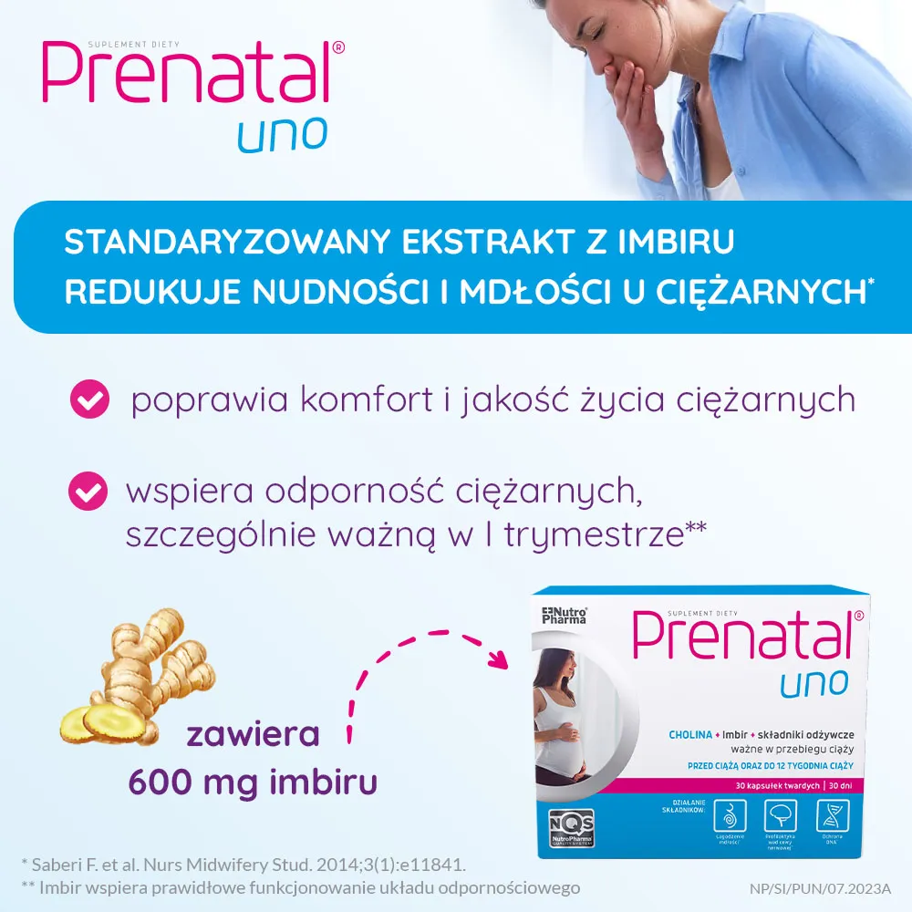 Prenatal uno, 30 kapsułek 