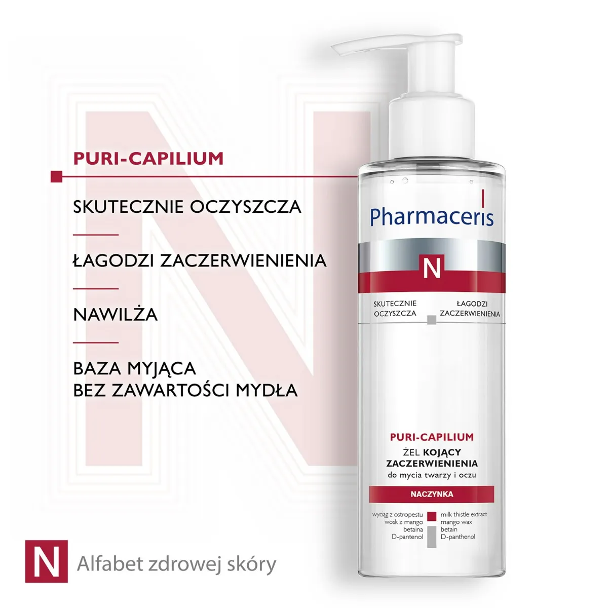Pharmaceris N Puri-Capilium żel myjący, 190 ml 