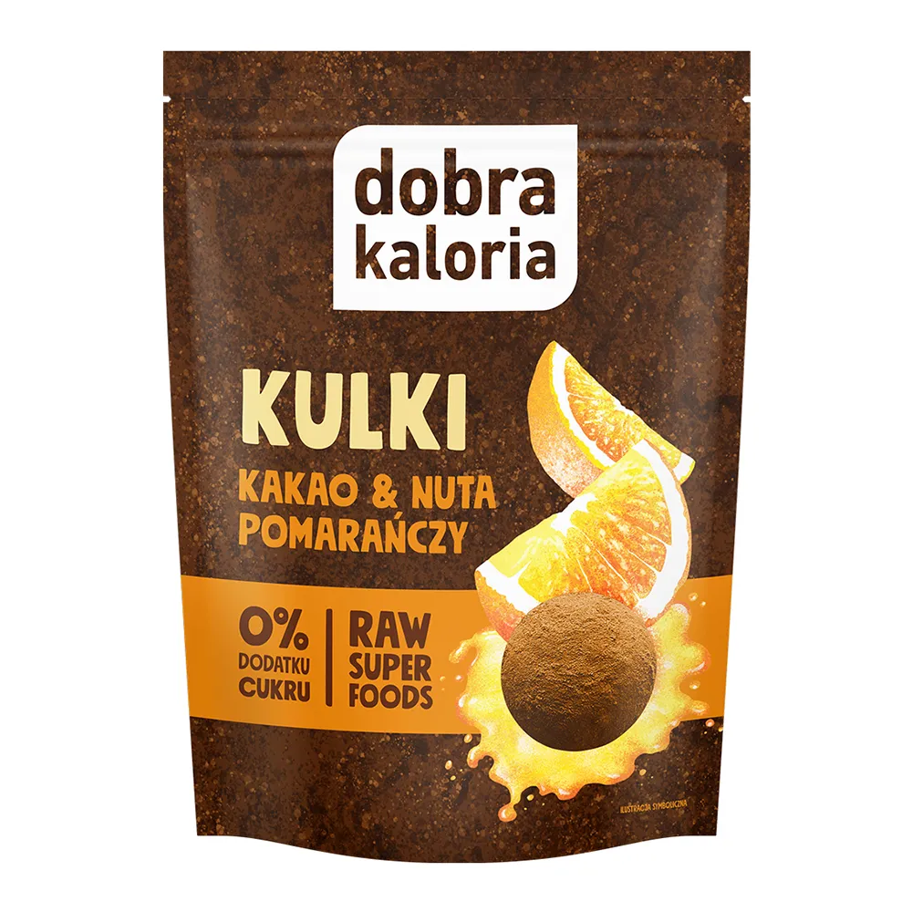 Dobra Kaloria Kulki Kakao & Nuta Pomarańczy, 65 g
