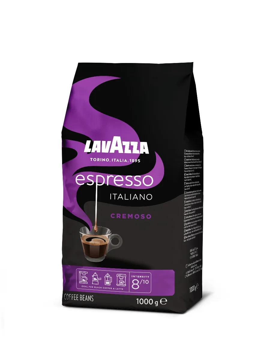 Lavazza Caffe Espresso Cremoso Kawa ziarnista palona, 1 kg