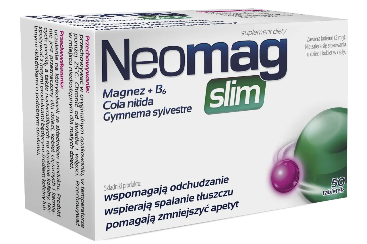 Neomag Slim, suplement diety, 50 tabletek
