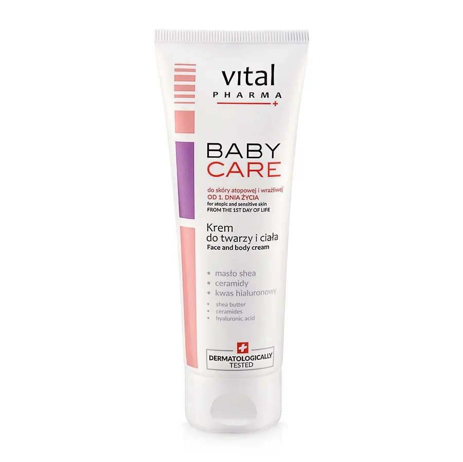 Vital Pharma Plus Baby Care krem do twarzy i ciała dla dzieci, 75 ml
