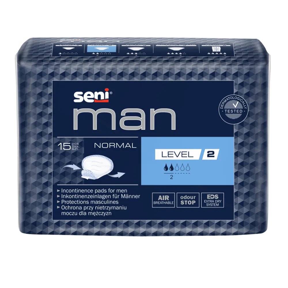 Seni Man Normal Level 2, wkładki urologiczne, 15 sztuk