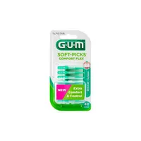 SUNSTAR GUM Soft-Picks Comfort Flex Cool Mint silikonowe czyściki międzyzębowe średnie (M), 40 szt.