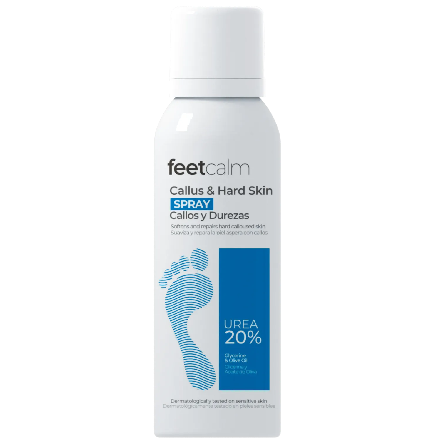 Feetcalm Callus & Hard Skin spray do stóp zmiękczający 20% mocznik, 75 ml