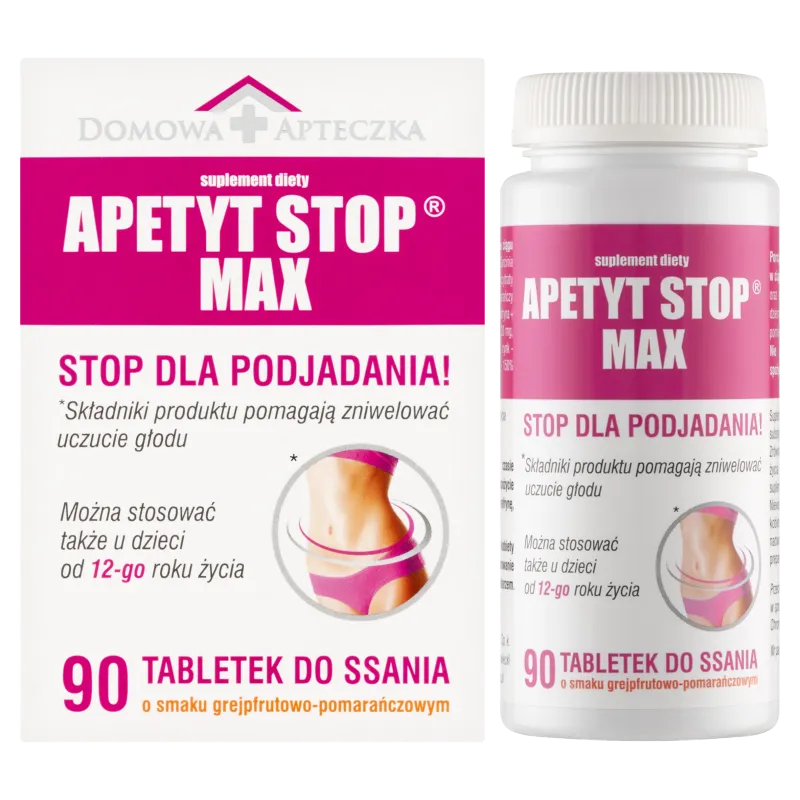 Domowa Apteczka Apetyt Stop Max, suplement diety, 90 tabletek do ssania 