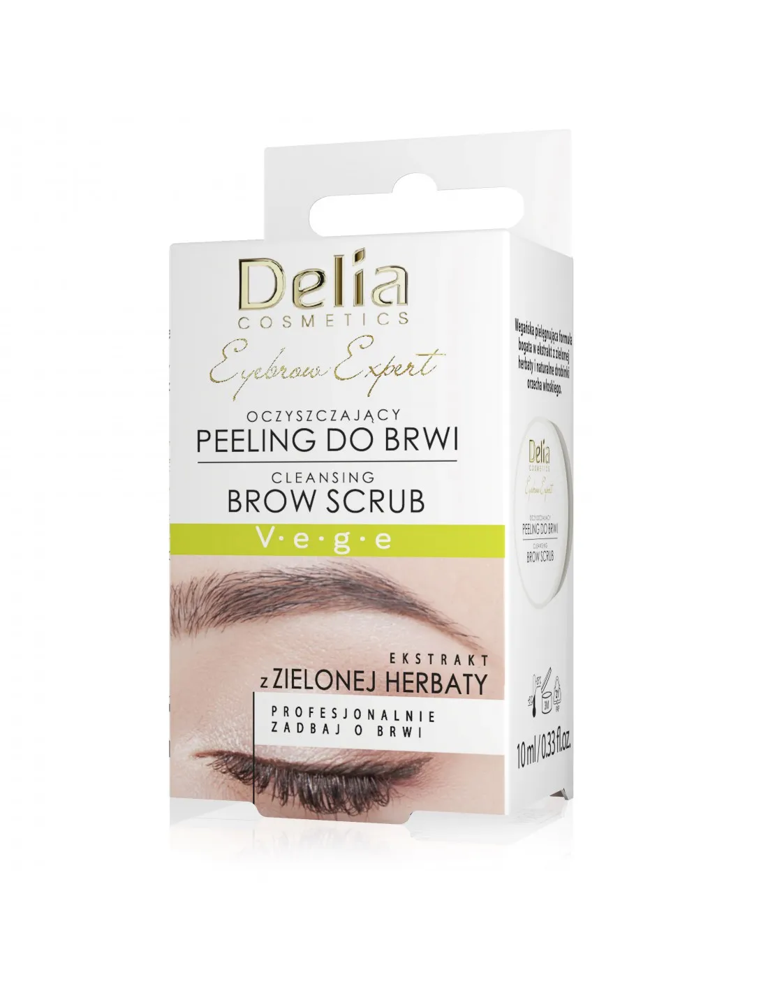 Delia Eyebrow Expert oczyszczający peeling do brwi, 10 ml 