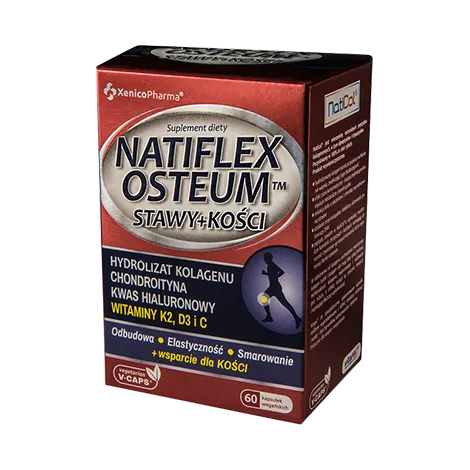 Natiflex Osteum, suplement diety, 60 kapsułek 
