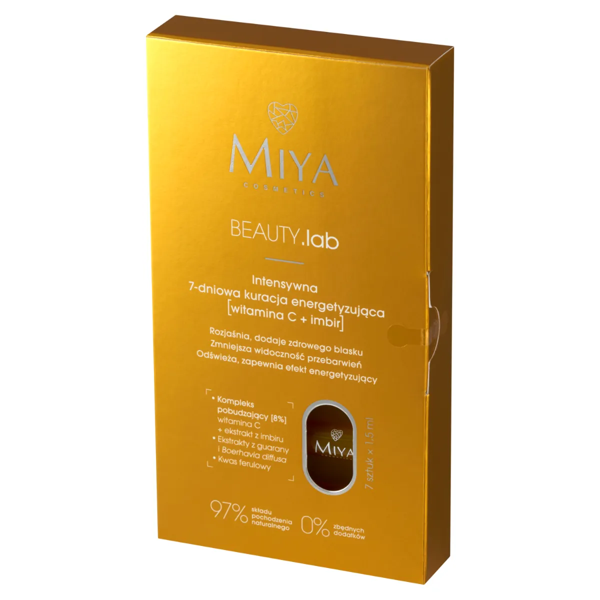 Miya Cosmetics Beauty.lab 7-dniowa kuracja energetyzująca, 7 x 1,5 ml 