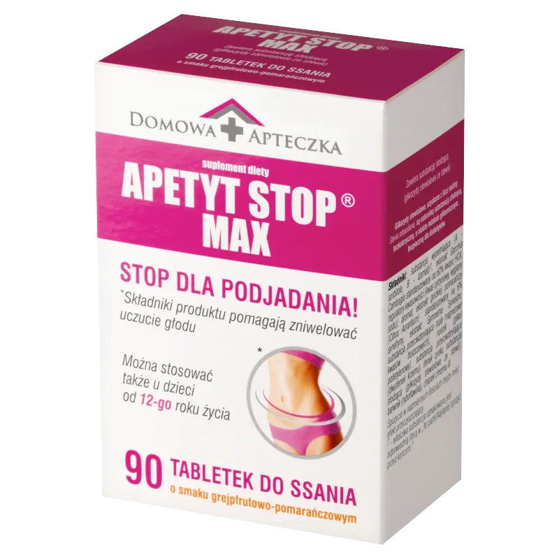 Domowa Apteczka Apetyt Stop Max, suplement diety, 90 tabletek do ssania 